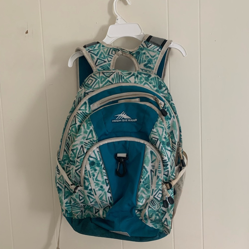 high sierra blue backpack